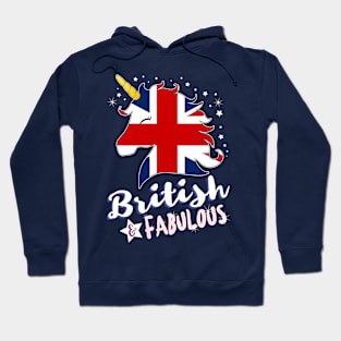 British & Fabulous Unicorn Hoodie